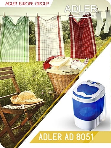 Pralka turystyczna Adler AD 8051 (1000 obr/min; 3 kg; 370 mm; kolor niebieski)-S6N4f5W9J0W0F1f7M1w1x8F2C7l7Y0n3
