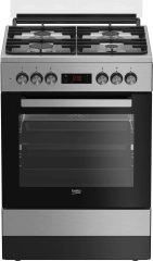 Kuchnia gazowo-elektryczna Beko FSM62331DXT Termoobieg
