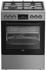 Kuchnia gazowo-elektryczna BEKO FBMA61330GXDTN AeroPerfect Rożen Grill AirFry 60cm