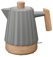 RK0092 Czajnik elektryczny ceramiczny  1,5 l, ciemnoszary