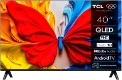 Telewizor TCL 40S5K QLED 40" Full HD Android TV Dolby Digital Plus DVB-T2 Czarny