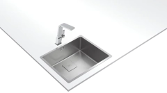 FlexLinea RS15 50.40 PureClean 3-in-1 installation stainless steel sink with SofTexture finish