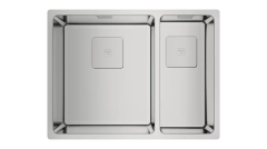 FlexLinea RS15 2B 580 3-in1 Installation stainless steel sink with two bowls