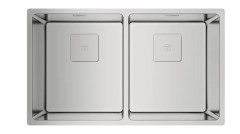 FlexLinea RS15 2B 740 3-in-1 Installation stainless steel sink with two bowls