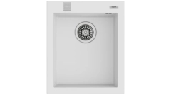 FORSQUARE 34.40 TG AUTO WST ARTIC WHITEInset Tegranite sink with one bowl