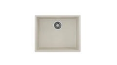 SQUARE 50.40 TG 3½ W/OVF SP BRIGHT CREAM Zlewozmywak granitowy