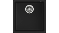 SQUARE 40.40 TG 3½ W/OVF SP BLACK Zlewozmywak granitowy