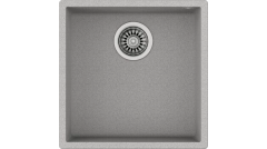 SQUARE 40.40 TG 3½ W/OVF SP STONE GREY Zlewozmywak granitowy