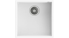 SQUARE 40.40 TG 3½ W/OVF SP ARTIC WHITE Zlewozmywak granitowy
