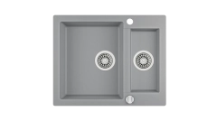 Clivo 60 S-TQ 1½B Inset Tequartz sink with one bowl and one auxiliary bowl