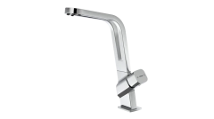 ICO 915 chrom Metallic Edition single lever tap with revolutionary open spout concept