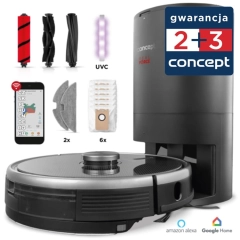 VR3520n Robot sprzątający z mopowaniem 3 w 1 REAL FORCE Laser Complete Clean Care UVC