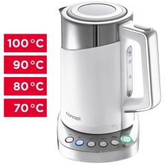 RK3170 Czajnik elektryczny double wall 1,7 l z termoregulacją biały
