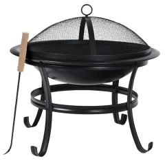 Palenisko ogrodowe, z pogrzebacz, grill, ognisko, 54,5cm, Klausberg, KB-2030