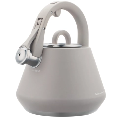 Czajnik stalowy z gwizdkiem 2,5 L szary mat, indukcja, Klausberg KB-7949