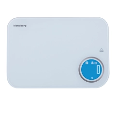 Waga kuchenna Bluetooth, dietetyczna, 5 kg analiza kalorii szkło hartowane, Klausberg