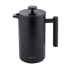 Zaparzacz, French Press, 1L, podwójne ścianki, drewniany uchwyt