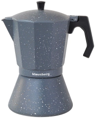 Kawiarka espresso, szary marmurek 12 filiżanek Klausberg