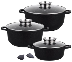 Zestaw garnków 8 elementów, aluminium Klausberg