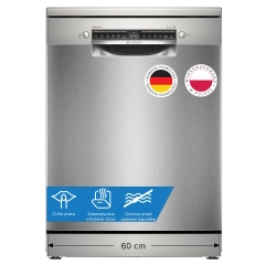 Zmywarka Bosch Serie 4 SMS4EMI06E 60cm Automatyczne otwieranie drzwi Szuflada na sztućce Zdalne sterowanie