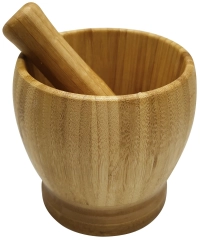 Moździerz, bambus zestaw 2 elementy, ø9,8x9cm Kinghoff
