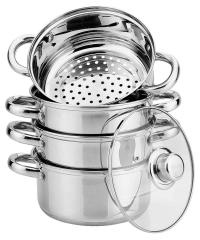 Garnek do gotowania na parze, stal zestaw 5 elementów Ø18cm 2,5l Kinghoff