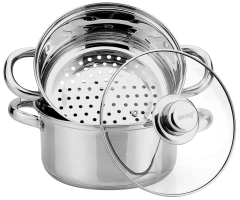 Garnek do gotowania na parze, stal zestaw 3 elementy Ø24cm 5l Kinghoff