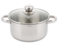 Garnek z pokrywą stal Ø18cm 2,1l Kinghoff