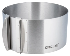 Obręcz do ciast regulowana, stal Ø16-30x8,5cm Kinghoff