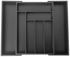 Organizer bambusowy do szuflady, czarny, 52x43x5 KINGHoff