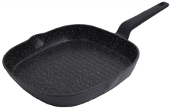 Patelnia, kolor czarny-marmurek, Ø28CM Klausberg
