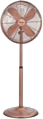 Wentylator stojący, podłogowy 40cm 50W, miedziany, Klausberg