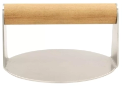 Praska dociskowa ze stali niedzewnej do mięsa na hamburgery śr. 14cm KINGHoff KH-1878