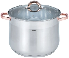 Garnek stalowy z pokrywą, 13L, Ø28cm, Klausberg, KB-7795