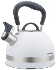 Czajnik z gwizdkiem, 1.8L, stali nierdzewnej, biały, KINGHoff, KH-1852