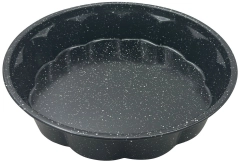 Forma, okrągłą, metalowa, z powłoką nieprzywieralną, czarna, średnica 27,5 cm, Klausberg, KB-7838