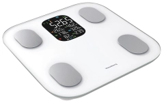 Waga łazienkowa, elektroniczna, z analizatorem składu ciała, biała, Klausberg, KB-7855