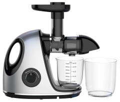 Wyciskarka wolnoobrotowa do owoców i warzyw, pozioma z uchwytem, 150W, szara, Klausberg, KB-7863
