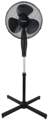 Wentylator stojący z pilotem i timerem, 3 prędkości, czarny, 41cm, 50W, Klausberg, KB-7885