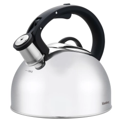 Czajnik tradycyjny, z gwizdkiem, srebrny, 2,5l, Klausberg, KB-7910