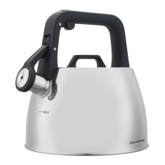 Czajnik tradycyjny, z gwizdkiem, srebrny, 2,5l, Klausberg, KB-7914
