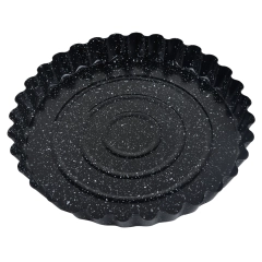 Forma do tarty Ø28 cm, stal węglowa, powłoka marmurkowa nieprzywierająca, falowany brzeg, KINGHoff, KH-1956