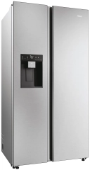 Lodówka Haier Seria 5 HSW59F18DIMM Pełny No Frost 177,5cm Dystrybutor wody Zdalne sterowanie Inox