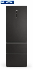 Lodówka Haier Seria 5 HTW5618DNPT Pełny No Frost 185cm Szuflada z kontrolą wilgotności Zdalne sterowanie Czarny