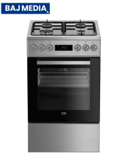 Kuchnia gazowo-elektryczna Beko FSM52321DXDS Termoobieg