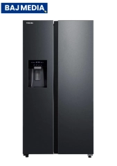 Lodówka Toshiba SBS GR-RS755WI-PMJ(05) Pełny No Frost 177,5cm Dystrybutor wody Zdalne sterowanie Czarny Inox