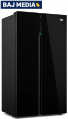 Lodówka Beko bPro500 GN163140ZGBN Pełny No Frost 179cm Komora świeżości Czarne szkło
