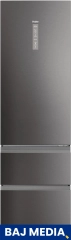 Lodówka Haier Seria 5 HTW5620ENMP Funkcje AI Pełny No Frost 205cm Komora świeżości Zdalne sterowanie Dark Inox