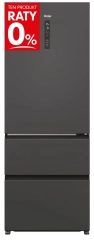 Lodówka Haier Seria 5 HTR5719ENPT Pełny No Frost 190cm Komora świeżości Czarny łupkowy