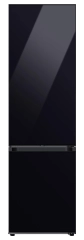 Lodówka Samsung Bespoke RB38C7B5C22 Funkcje AI Pełny No Frost 203cm Szuflada z kontrolą wilgotności Zdalne sterowanie Czarne szkło